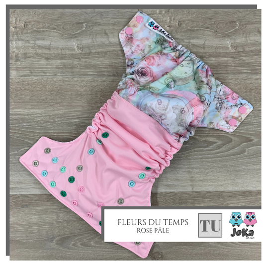 Cloth diaper 2.0 Fleurs du temps One size