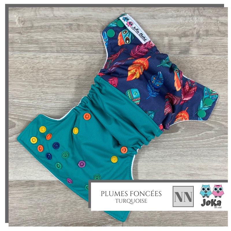 Cloth diaper 2.0 Plumes foncées New born