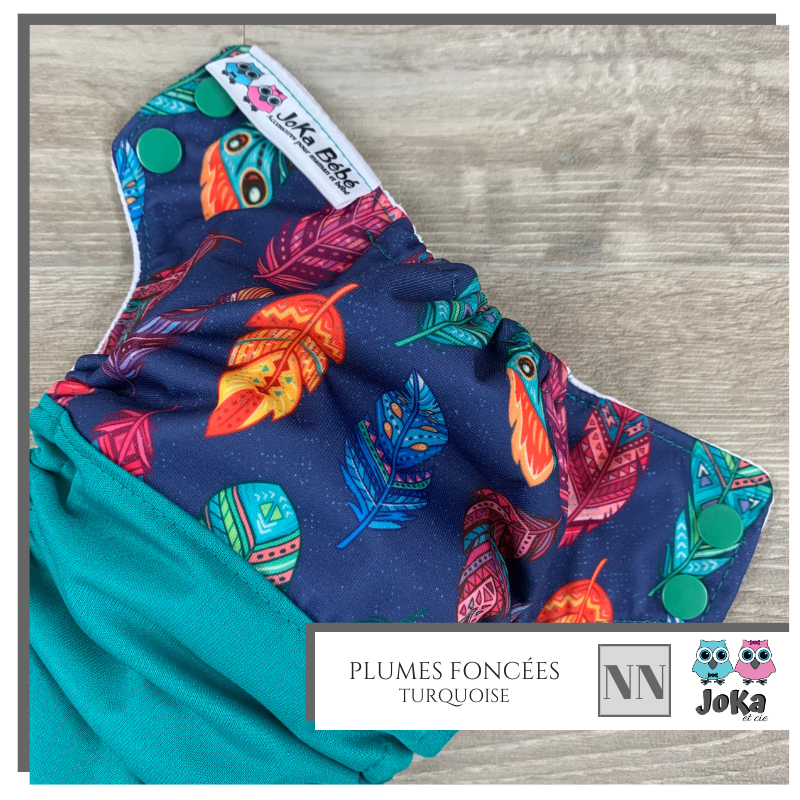 Cloth diaper 2.0 Plumes foncées New born