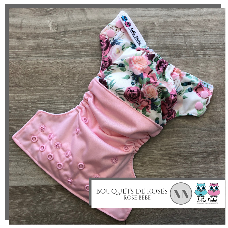 Cloth diaper 2.0 Bouquets de roses New born