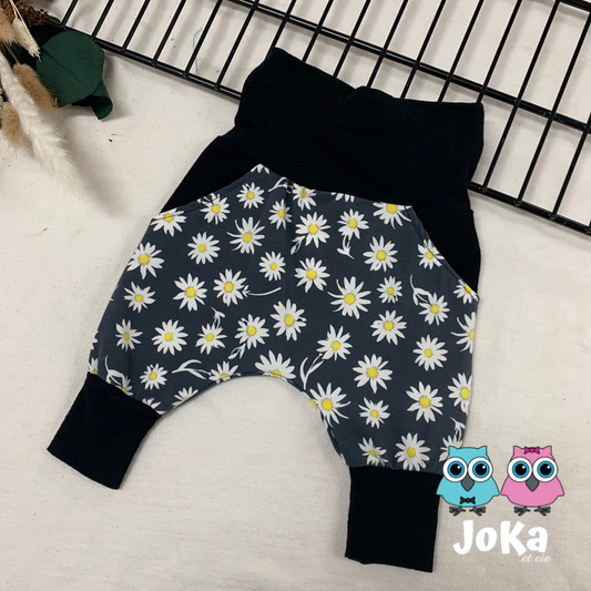 Grow-with-me pants Sunny Daisies