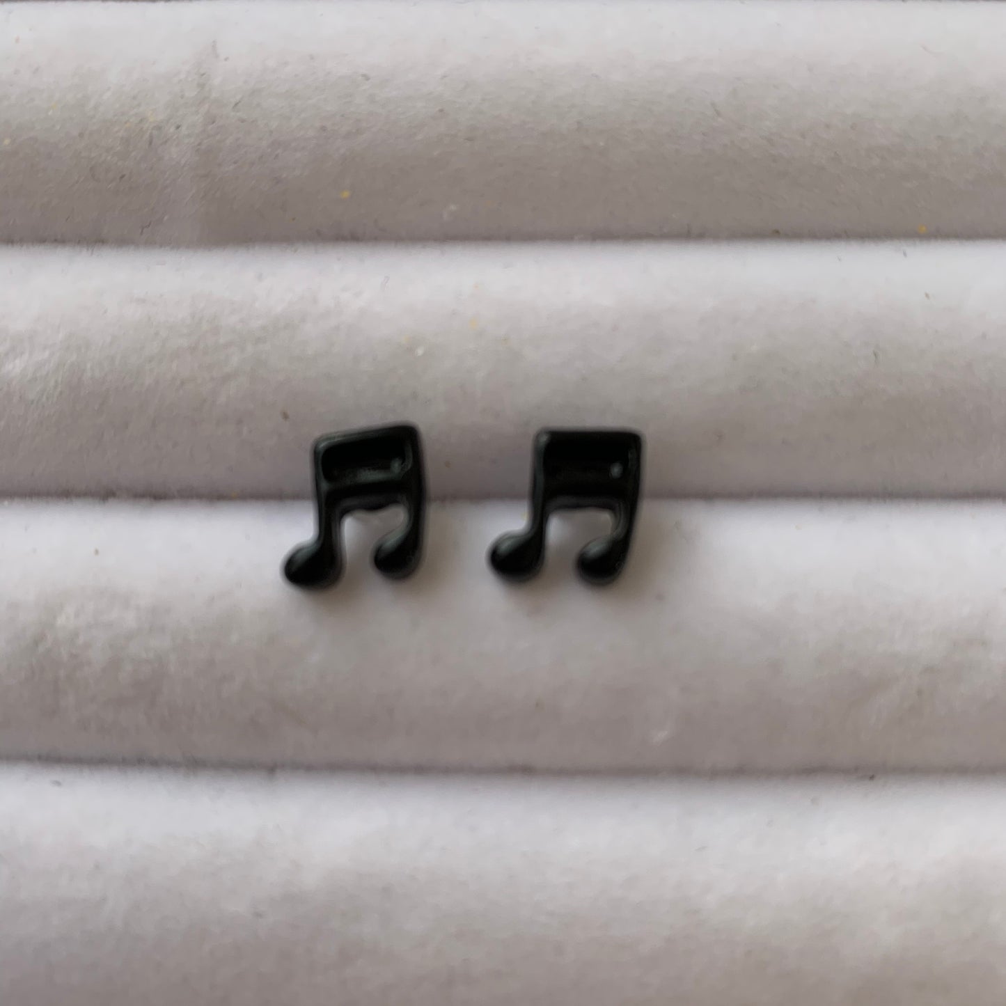 Children's earrings Double musical notes