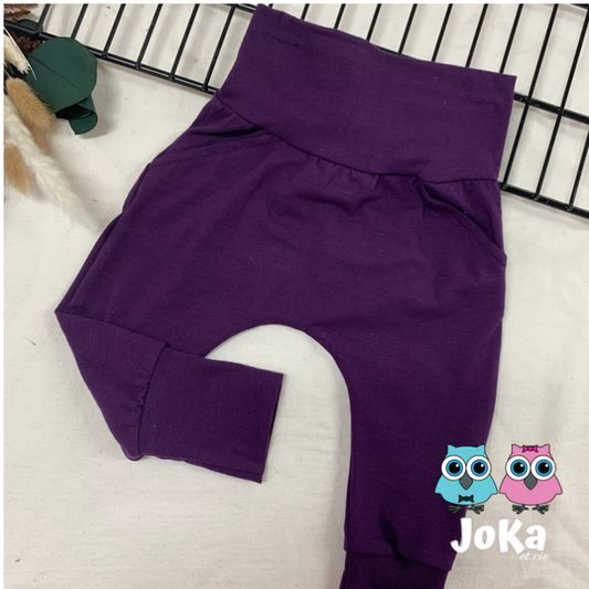 Pantalon évolutif Uni Mauve